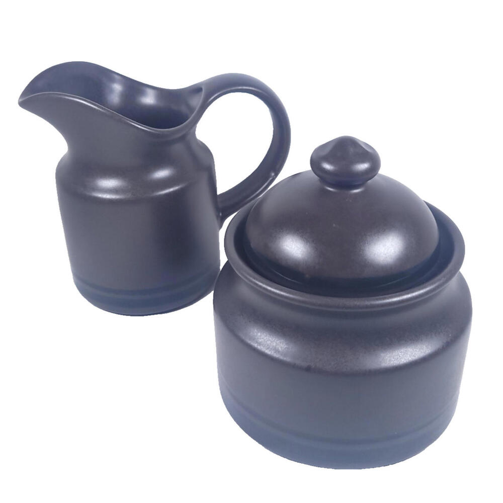 Pfaltzgraff Midnight Sun Cream & Sugar Set. Both Approx 3¾"W x 4¾"H